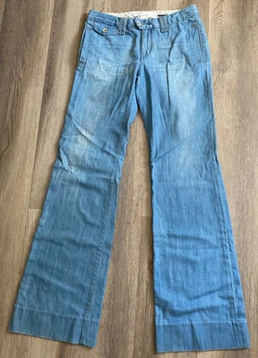 Pantalones de mezclilla vintage de papel Nico Y2K para mujer talla 27 ribete acampanado corte bota Foto 1 de 4