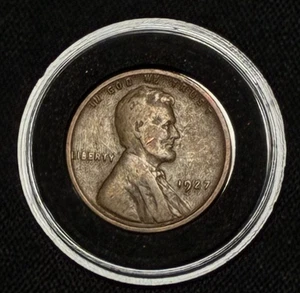 1927 p Lincoln Wheat Ear One Cent 1c Coin Circulated Penny - Picture 1 of 8