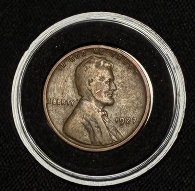 1927 p Lincoln Wheat Ear One Cent 1c Coin Circulated Penny - Image 1 of 4