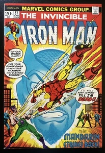 Iron Man #57 1973 (sehr guter Zustand) Mandarin Cover! Einhorn Kamee auf letzter Seite! - Bild 1 von 10