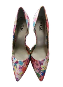 a.n.a. A New Approach Blumen Schlangenleder Print Stiletto Gr. 8M 4 Zoll Absatz Neu ohne Etikett Party - Bild 1 von 11