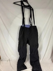 Size 34 Patagonia Men's Torre Pants w/ suspenders 83393 Rain Gear hiking Black - Picture 1 of 4