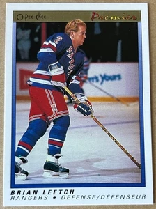 BRIAN LEETCH 1990-91 O-PEE-CHEE PREMIER Card #61 NM-MT Condition - Picture 1 of 2