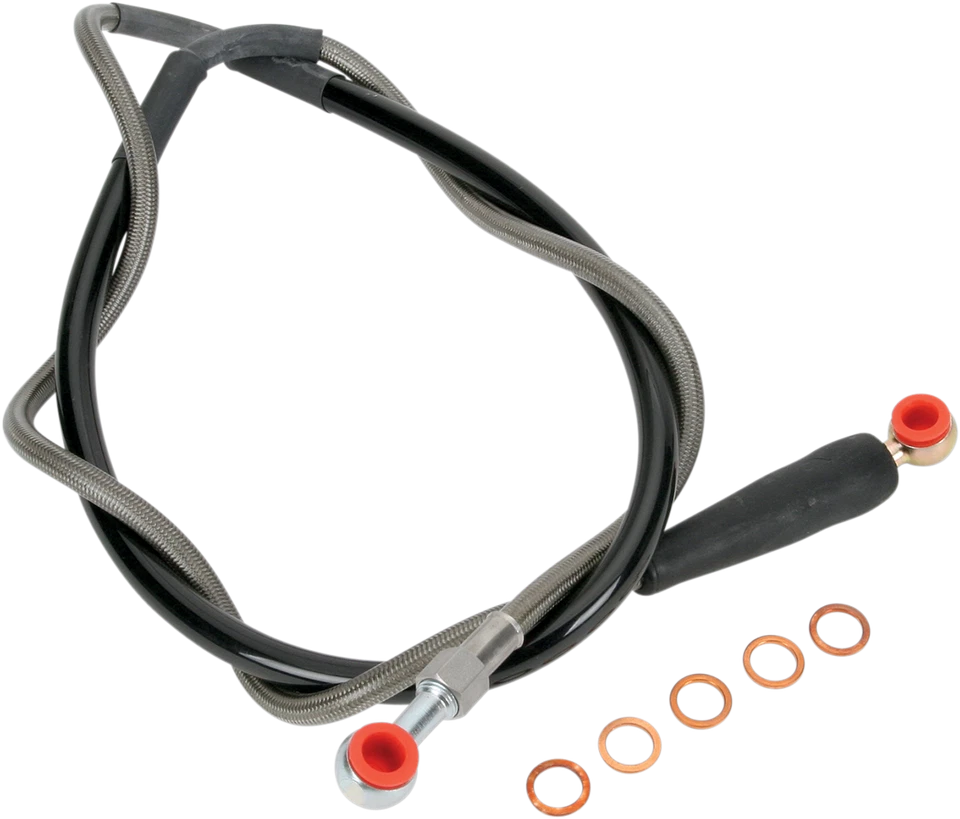 MOOSE OFFROAD Brake Line - Front - Stainless Steel - Fits Husaberg/Husqvarna/KTM - Image 1 of 1