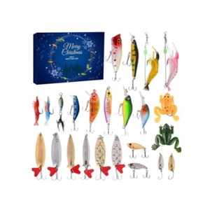 Fishing Advent Calendar Fishing Lures Days Christmas Advent Calendar - Picture 1 of 5
