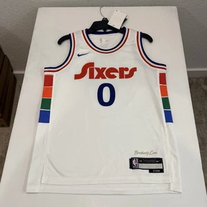 Camiseta Nike Philadelphia 76ers Tyrese Maxey Juvenil Med 10/12 Blanca Nueva con Etiquetas Oficial - Imagen 1 de 8