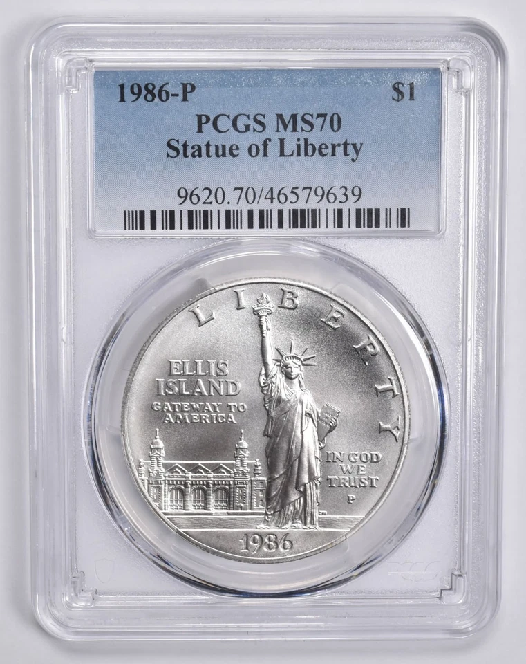 MS70 1986-P Statue of Liberty Commemorative Silver Dollar PCGS *1378 - Image 1 of 4