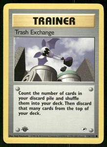 Pokemon Tcg NM Trash Exchange [1st Edition] #126 Pokemon Gym Heroes - Picture 1 of 2
