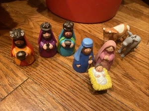 Belén vintage Avon 1993 niño mi primer cuento de Navidad conjunto de 8 piezas - Imagen 1 de 5