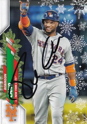 ROBINSON CANO SIGNED AUTO'D 2020 TOPPS HOLIDAY CARD HW106 NEW YORK YANKEES METS - Image 1 of 3