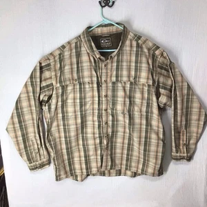 Drake Herren 3XL Button Down Langarm Magna Tasche belüftet Cape kariert - Bild 1 von 6
