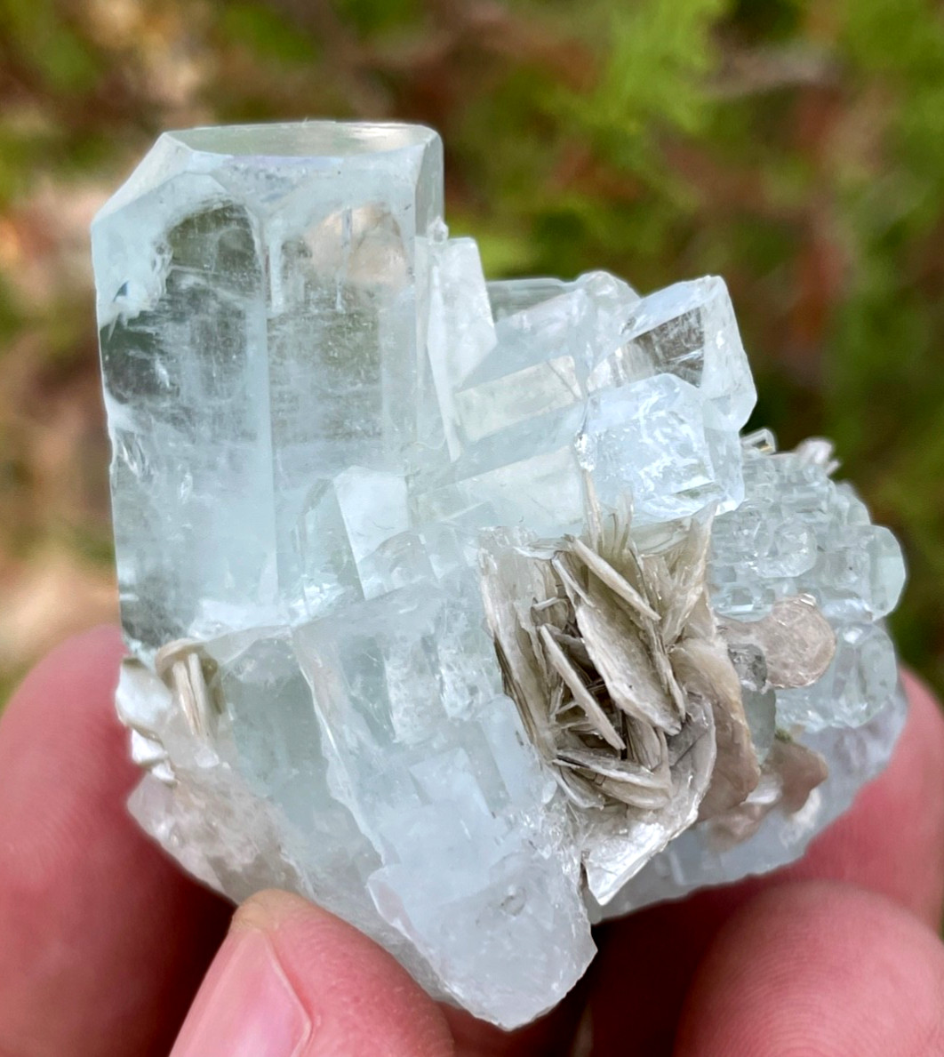 Blue Aquamarine Crystal Specimen — Pakistan (Skardu)