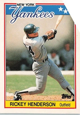 1988 Topps UK Minis #31 Rickey Henderson - Image 1 of 2