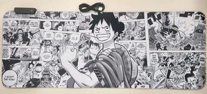 Alfombrilla de ratón de anime RGB de una pieza LED 31,5"x11,8" XXL alfombrilla Luffy escritorio para jugadores - Imagen 1 de 7