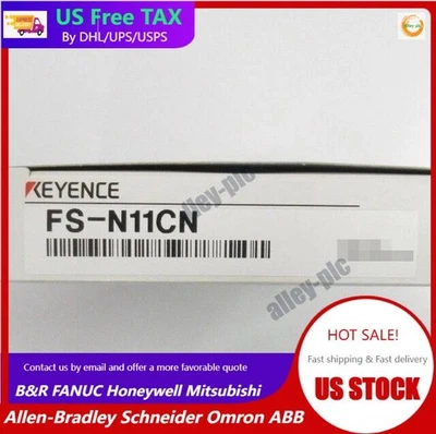 KEYENCE FS-N11CN Fiber Optic Sensor NEW - Image 1 of 4
