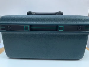 SAMSONITE Vintage Kosmetikkoffer & 2 Schlüssel grün Hartschalenkoffer verschlossen 39 x 24 x 20 cm sehr guter Zustand - Bild 1 von 12