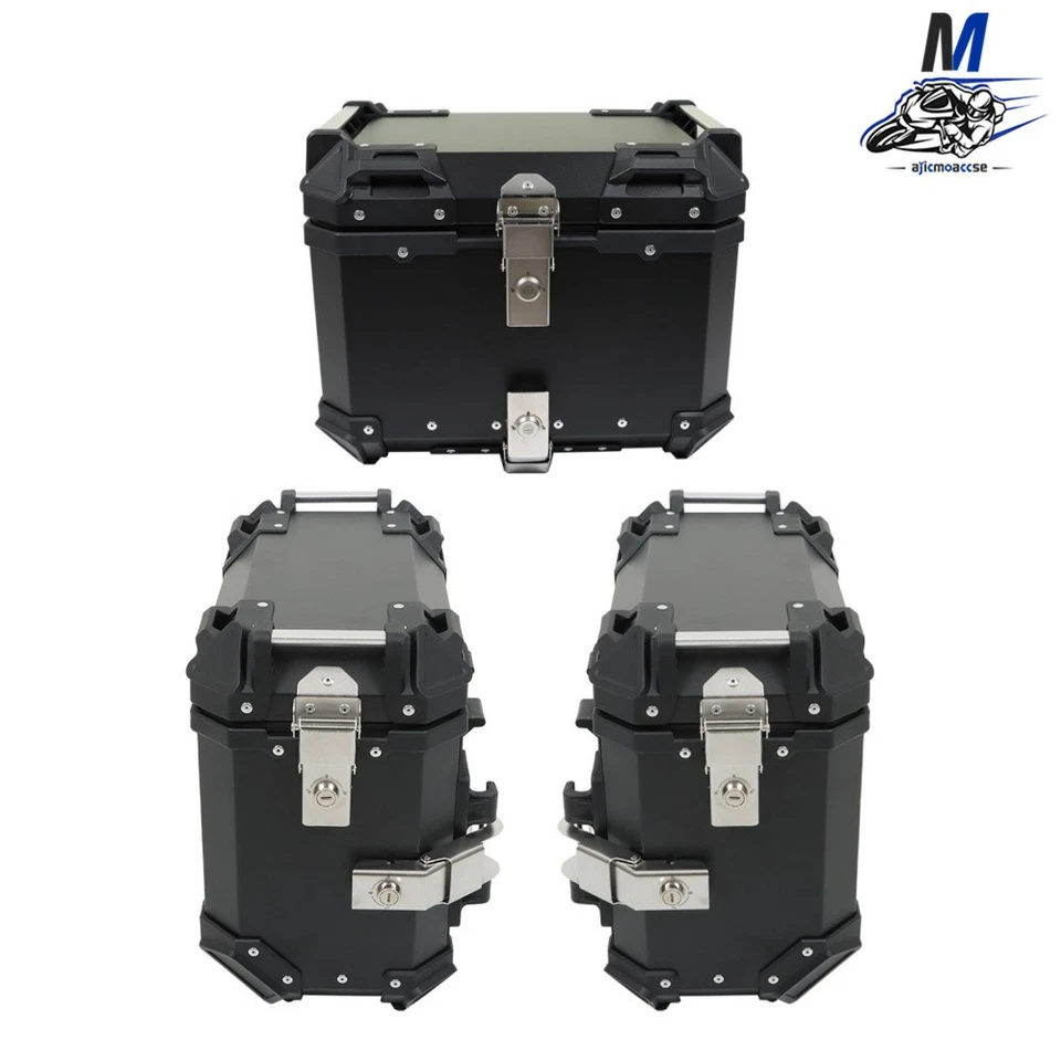55L Top Case Tail Box Luggage & Motorcycle 36L Side Case Hard Saddlebag New - Image 1 of 4