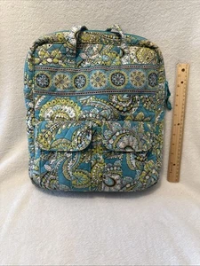 Vera Bradley Essence Tote Bag Shoulder Bag Peacock Blue & Green Purse - Picture 1 of 11