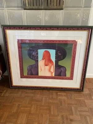 Rudolf Hausner „ Adam Gespalten“ Farblithographie - Bild 1 von 4