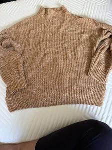 Cupcakes & Cashmere Faux Rollkragenpullover orange/braun Gr. Small  - Bild 1 von 7