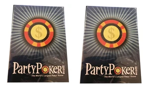 Lot 2 Party Poker Collectible Playing Cards Jumbo Index PartyPoker . Com - Bild 1 von 3