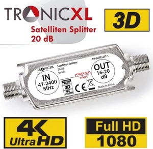 DVBS2 DVB-S2 Satelliten-Leitungsverstärker Inline Breitband SAT Verstärker HD - Bild 1 von 4