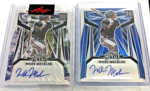 2023 Leaf Metal Wade Meckler GALAXY WAVE XRC Auto 1/1 GIANTS PROOF & BLUE RC 1/9 - Picture 1 of 1
