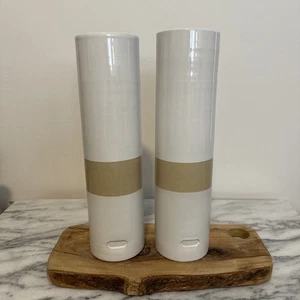 Jonathan Adler per COACH set di due vasi cilindrici alti modernisti nuovi senza scatola - Foto 1 di 13