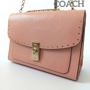 Seltene Farbe Coach Lane Schultertasche mit Nieten - Bild 1 von 14