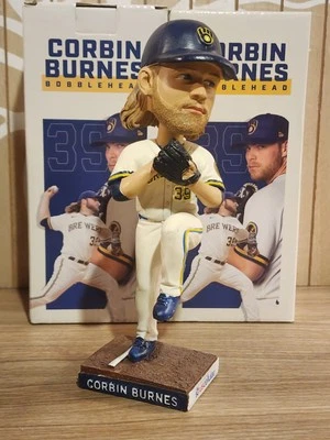 2022 MILWAUKEE BREWERS CORBIN BURNES BOBBLEHEAD CY YOUNG ARIZONA DIAMONDBACKS - Image 1 of 4