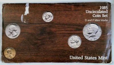 1985 P&D US Mint Set  In envelope of Issue. - Image 1 of 4