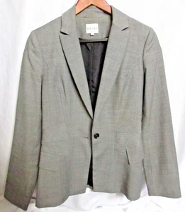 Reiss Essentials Paige Gray Tweed Womens Skirt Suit Blazer & Skirt SZ 2 VGUC - Picture 1 of 14