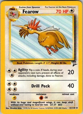 Pokemon | Base Set 2 | Fearow | 041/130 | Normal | NM - Image 1 of 2