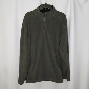 St. John's Bay Fleece Pullover Top Pockets 1/4 Zip Jacket Long Slve Mock Nck XXL - Picture 1 of 7