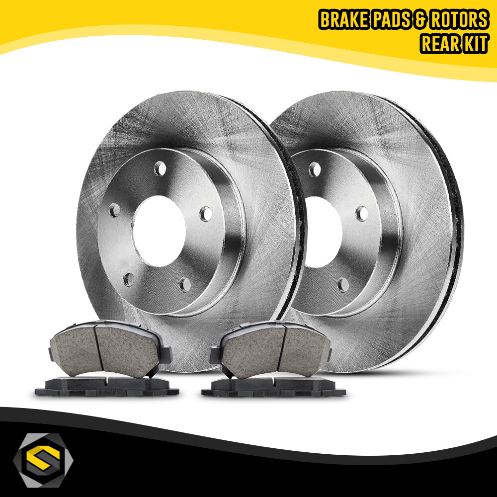 Disc Brake Rotors Detroit Axle Rear Brake Kit For 2011-2014 Kia