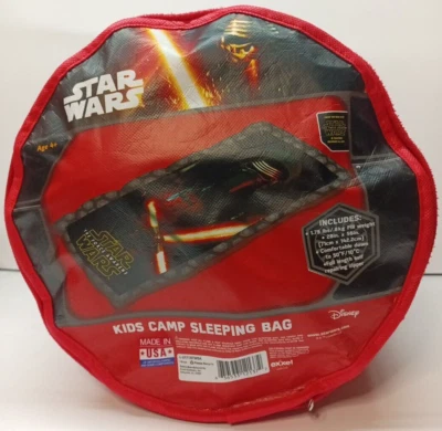 Saco de dormir Disney Star Wars acampamento infantil 28X56” The Force Awakens excelente estado - Imagem 1 de 4