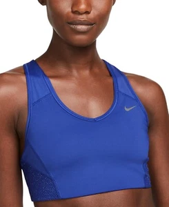 Nike Damen Pro Sport-BH Dri-FIT Medium Imp Deep Royal Blueparticle Grau S - Bild 1 von 2
