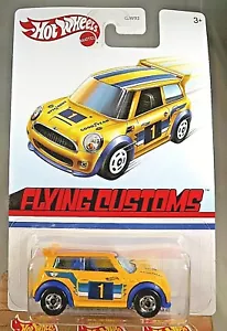 2020 Hot Wheels Target Retro Flying Customs MINI COOPER S CHALLENGE Yellow w/HOs - Picture 1 of 5