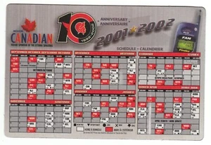 2001-2002 Ottawa Senators 10th Anniversary Logo SGA Magnet Magnetic Schedule - Bild 1 von 1
