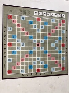 Vintage 1948 Brettspiel Ersatzbrett nur SCRABBLE GAME Selchow & Righter - Bild 1 von 3