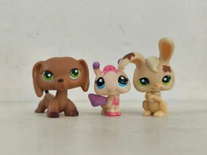 3pcs/lot Littlest Pet Shop toy LPS Dog Bunny Bee #139#2087#972 Figure for kid - Picture 1 of 6