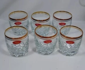 Valencia Old Fashion Gläser handverziert 24K Gold 6er Set 10,5 oz Türkei - Bild 1 von 19