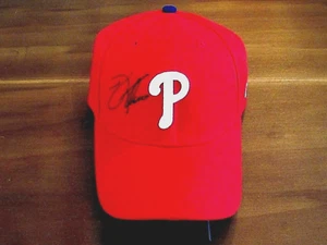 JIM THOME PHILADELPHIA PHILLIES HOF SIGNED AUTO VINTAGE NEW ERA CAP MLB BEAUTY - Picture 1 of 4