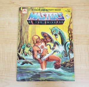 Vtg- Masters Of The Universe Coloring Activity Book 1983 Softcover He-Man- Read - Imagen 1 de 11