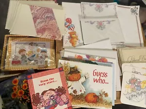 Lot Vtg Stationery Paper Note Cards Envelopes Unused Montag Hallmark Current Inc - Picture 1 of 24