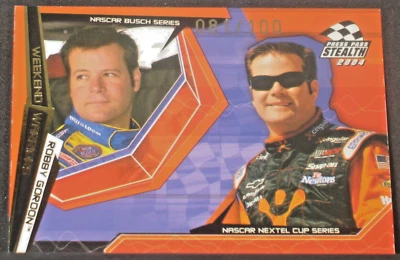 Robby Gordon 2004 Press Pass Stealth X Ray Parallel #EB81 (81/100) Gold - Image 1 of 2