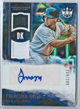 Francisco Mejia, Indians—2018 Diamond Kings DK Rookie Materials Signatures—/299