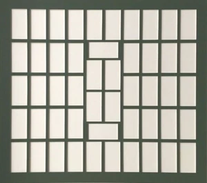 50 STANDARD SIZE CIGARETTE CARD MOUNTS 48V/2H or 2V/48H - In Green or Maroon - Picture 1 of 5