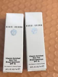 Lot of 2 Bobbi Brown Vitamin Enriched Skin Tint SPF15 Shade 2 Golden 7ml Each - Picture 1 of 2
