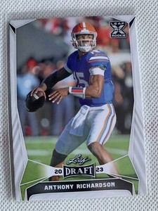 2023 Leaf Draft #40 Anthony Richardson  RC Florida Gators Colts Rookie